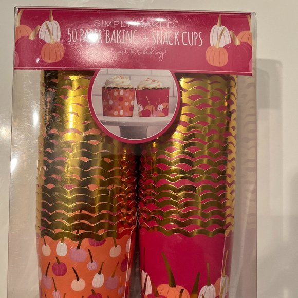 Baking & Snack Cups - 50 Paper‎ Cups for Cupcakes or Snacks  -New - Picture 3 of 10